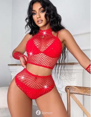 * Snapshot Rode 3-delige set van Netstof,ReadyForDate