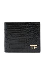 TOM FORD portefeuille en cuir à plaque logo - Noir - thumbnail