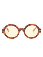 Retrosuperfuture Nakagin Tower Blonde round-frame sunglasses - Marron