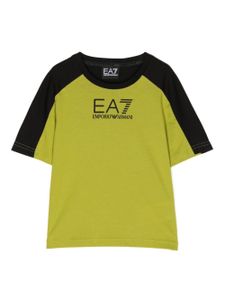 Emporio Armani Kids t-shirt en coton à logo imprimé - Vert