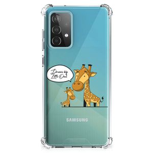 Samsung Galaxy A52 4G/5G Stevig Bumper Hoesje Giraffe