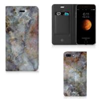 Apple iPhone 7 Plus | 8 Plus | Standcase | Marmer Grijs