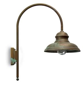 Moretti Luce Landelijke wandlamp Mill - verouderd messing 1730.T.AR