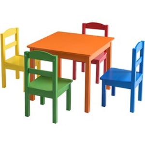 Decopatent Kindertafel Met Stoeltjes Van Hout Tafel En Stoelen