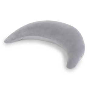 THERALINE Voedingskussen La Lune pluche 140x27cm lichtgrijs