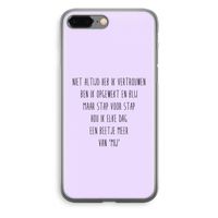 Zelfvertrouwen: iPhone 8 Plus Transparant Hoesje
