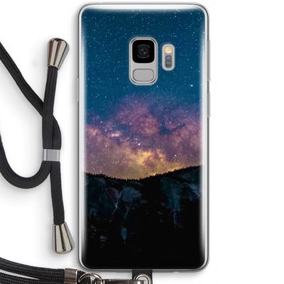 Travel to space: Samsung Galaxy S9 Transparant Hoesje met koord
