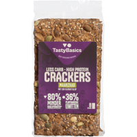 TastyBasics Low Carb High Protein Cracker Maanzaad bij Jumbo