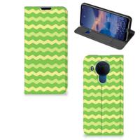 Nokia 5.4 | Hoesje met Magneet | Waves Green