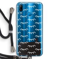 Wimpers: Huawei P20 Lite Transparant Hoesje met koord