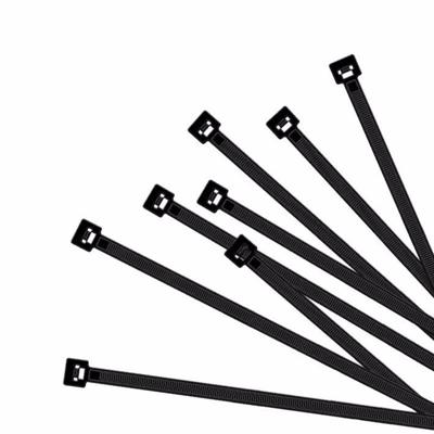 Kabelbinders - zwart - 100 x 2,5 mm - 100x stuks - tie ribs / tie wraps