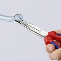 Knipex 38 95 200 Platte rondbektang Elektronica en fijnmechanica 45° gebogen Vanadium elektrostaal 200 mm