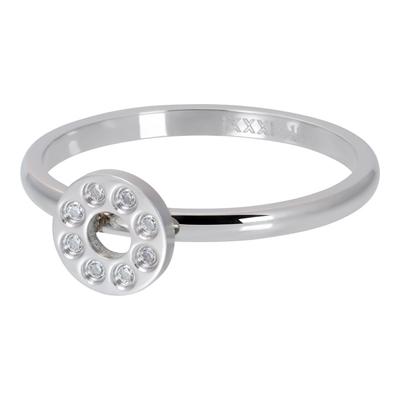 iXXXi Vulring Flat Circles Crystal Stone Zilver