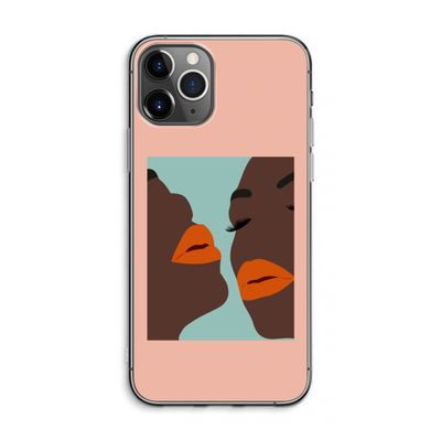 Orange lips: iPhone 11 Pro Max Transparant Hoesje
