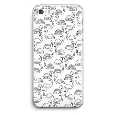 Zwanen: iPhone 5 / 5S / SE Transparant Hoesje