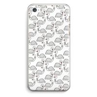 Zwanen: iPhone 5 / 5S / SE Transparant Hoesje
