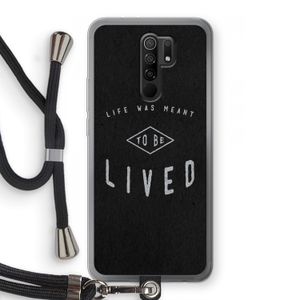 To be lived: Xiaomi Redmi 9 Transparant Hoesje met koord