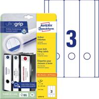 Avery-Zweckform Ordneretiketten L4759-10 61 x 297 mm Papier Wit Permanent hechtend 30 stuk(s) - thumbnail