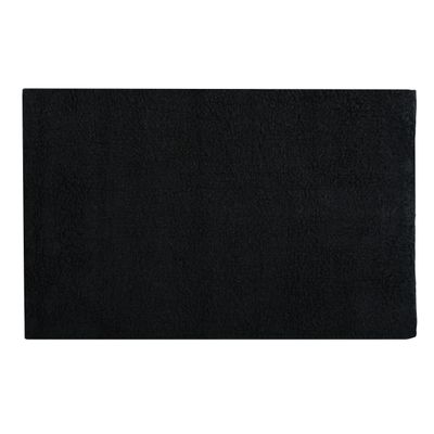 Badkamerkleedje/badmat tapijtje voor op de vloer - zwart - 40 x 60 cm