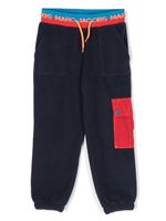 Marc Jacobs Kids pantalon à taille à logo - Bleu