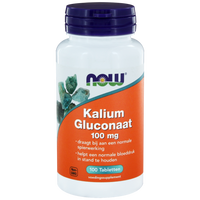 NOW Kalium Gluconaat 100mg Tabletten - thumbnail