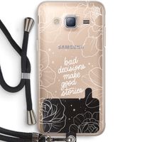 Good stories: Samsung Galaxy J3 (2016) Transparant Hoesje met koord