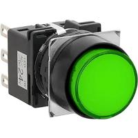 Idec LB1L-M1T64G LB Series Druktoets 24 V 100 mA 1x uit/(aan) Continu Groen 1 stuk(s)