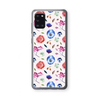 Bloemetjes: Samsung Galaxy A31 Transparant Hoesje