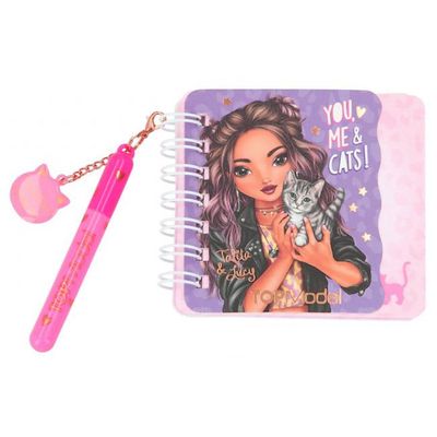 Top Model Notitieboek Leo Love Meisjes 9,2 Cm Paars 2-delig