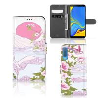 Samsung Galaxy A7 (2018) | Telefoonhoesje | Met pasjeshouder | Bird Standing