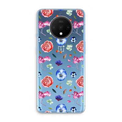 Bloemetjes: OnePlus 7T Transparant Hoesje