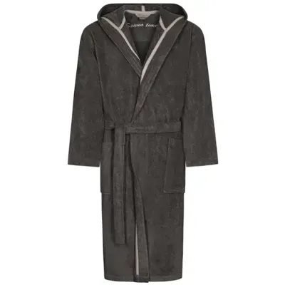 Cawö Cawo Heren Badjas met Capuchon 833 basalt M