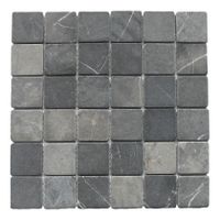 Stabigo Parquet 5x5 Gray Tumble mozaiek 30x30 cm grijs mat