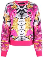 Plein Sport sweat à logo imprimé au dos - Rose