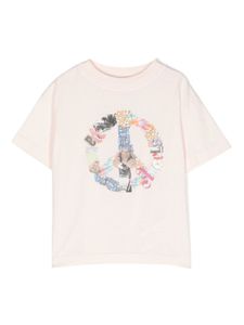 Palm Angels Kids t-shirt Peace en coton - Rose