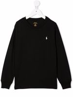POLO RALPH LAUREN KIDS pull à logo brodé - Noir