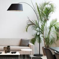 Zuiver Vloerlamp 'Arc' 222cm, kleur Zwart