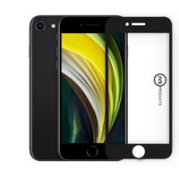 Screenprotector geschikt voor iPhone SE 2020 - Premium - Volledig bedekt - Edge to edge - Tempered Glass - Beschermglas - Glas - Transparant