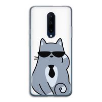 Cool cat: OnePlus 7 Pro Transparant Hoesje