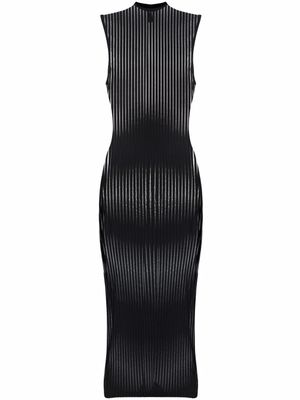 Maison Close robe mi-longue Bande à Part à rayures - Noir