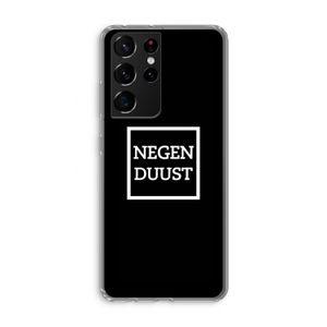 Negenduust black: Samsung Galaxy S21 Ultra Transparant Hoesje