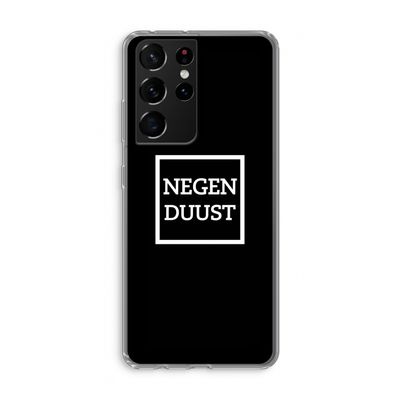 Negenduust black: Samsung Galaxy S21 Ultra Transparant Hoesje