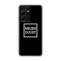 Negenduust black: Samsung Galaxy S21 Ultra Transparant Hoesje
