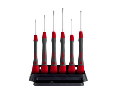 Wiha Set precisieschroevendraaiers | 6-delig | sleuf/PH | 1 stuk - 42990 42990
