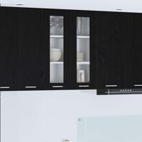 Hangkast Riga Zwart Eiken 60 x 31 x 80 cm Bewerkt hout