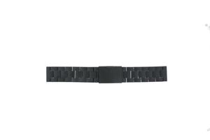 Horlogeband Fossil FS4775 Staal Zwart 22mm