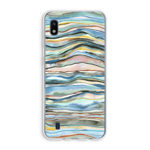 Watercolor Agate: Samsung Galaxy A10 Transparant Hoesje