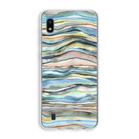 Watercolor Agate: Samsung Galaxy A10 Transparant Hoesje