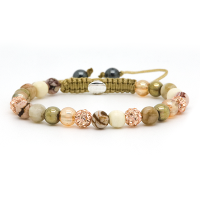 Karma Armband Spiral Nova Rose Crystal