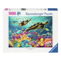 Ravensburger legpuzzel blauwe onderwaterwereld, 1000st.